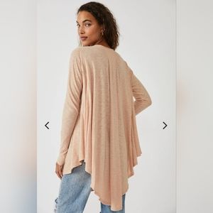 Free People Aria Trapeze Long Sleeve in Misty Mink